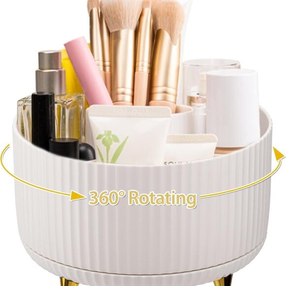 Makeup Brush Holder, Multi-angle Rotating Makeup Organizer, Multifunction Cosmet - Picture 1 of 7
